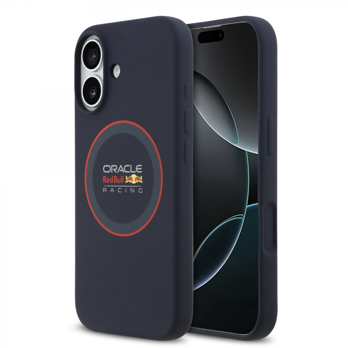 Levně Zadní kryt Red Bull Silicone Red Ring MagSafe pro iPhone 17 Navy