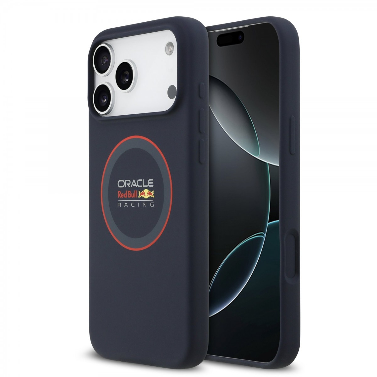Levně Zadní kryt Red Bull Silicone Red Ring MagSafe pro iPhone 17 Pro Max Navy