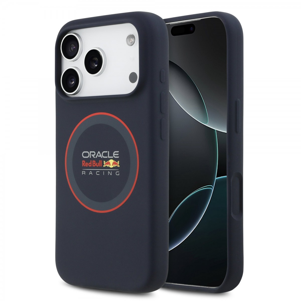 Levně Zadní kryt Red Bull Silicone Red Ring MagSafe pro iPhone 17 Pro Navy