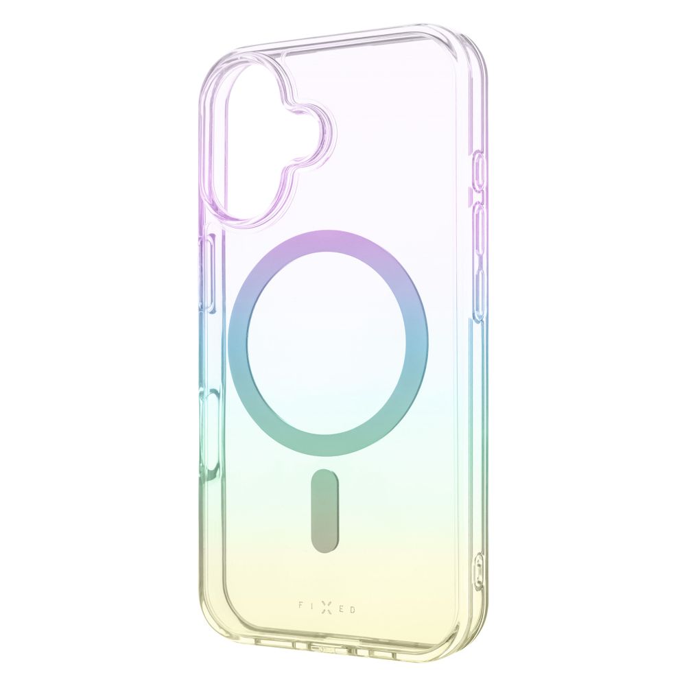 Levně Zadní kryt FIXED MagRainbow s podporou MagSafe pro Apple iPhone 16, duhový