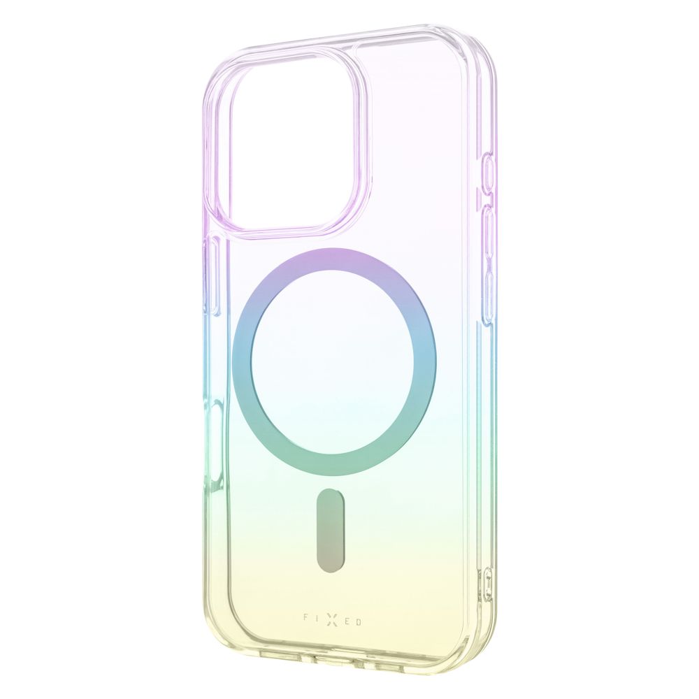 Levně Zadní kryt FIXED MagRainbow s podporou MagSafe pro Apple iPhone 16 Pro, duhový