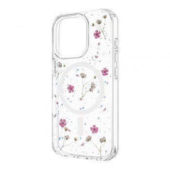 Zadní kryt FIXED MagBloom s podporou MagSafe pro Apple iPhone 16 Pro, Blush Plum