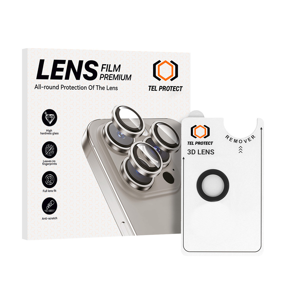 Levně Tvrzené sklo Tel Protect 3D Lens na čočky fotoaparátu pro iPhone Air black