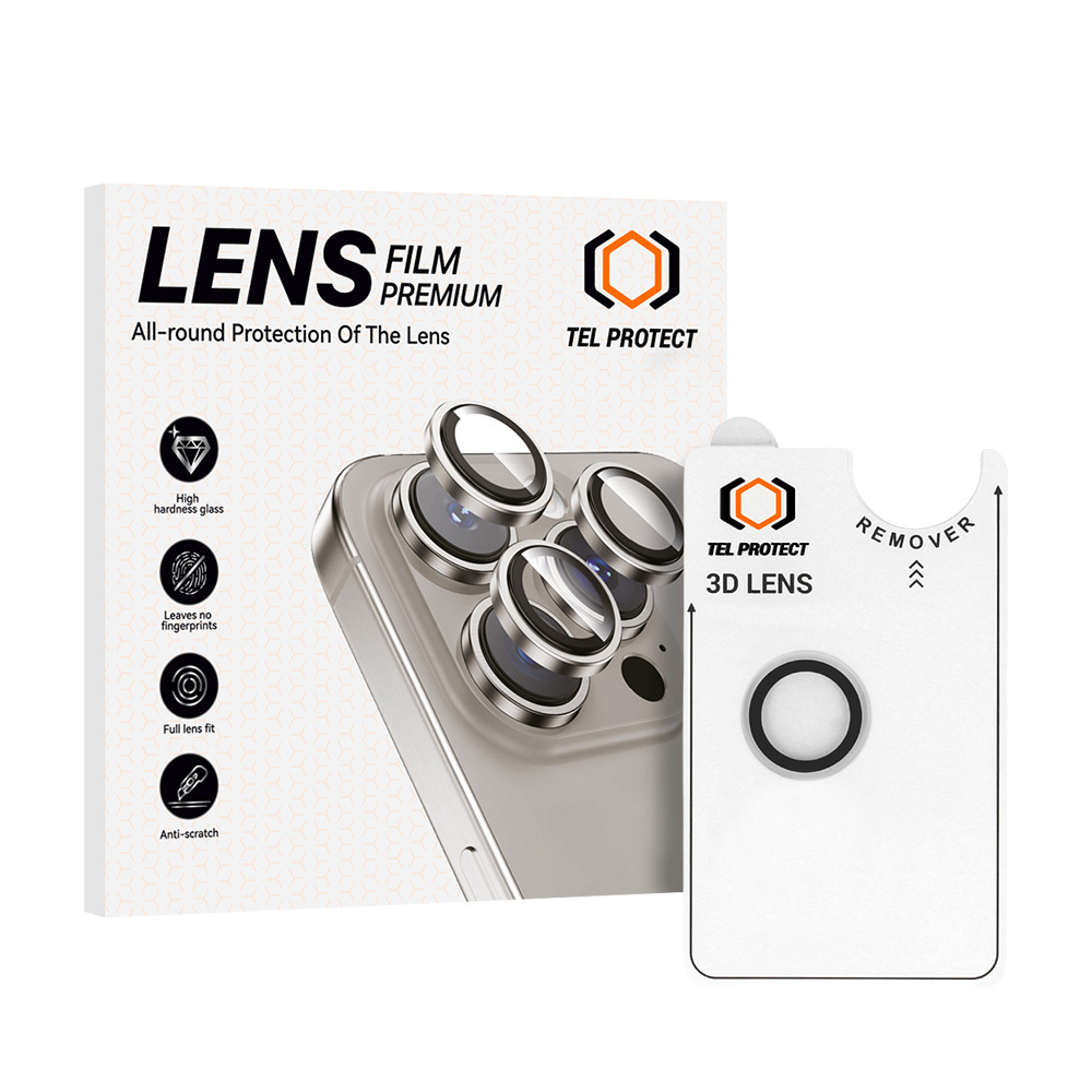 Levně Tvrzené sklo Tel Protect 3D Lens na čočky fotoaparátu pro iPhone Air transparent