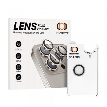 Tvrzené sklo Tel Protect 3D Lens na čočky fotoaparátu pro iPhone Air transparent
