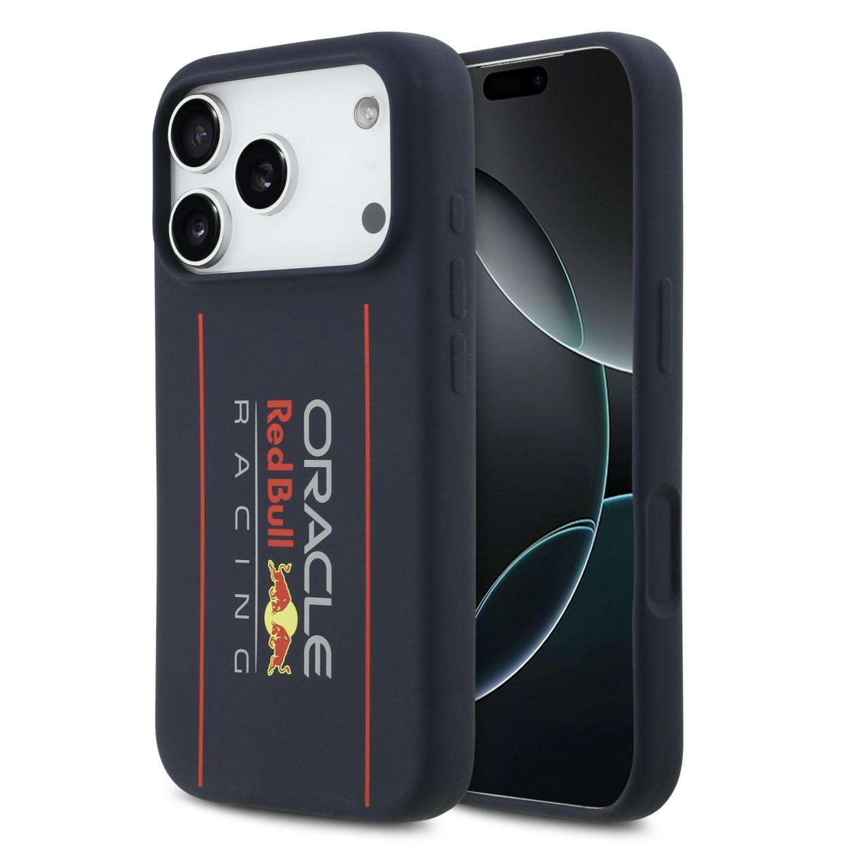 Zadní kryt Red Bull Silicone Vertical Logo MagSafe pro iPhone 17 Pro Max Navy