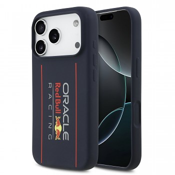 Zadní kryt Red Bull Silicone Vertical Logo MagSafe pro iPhone 17 Pro Max Navy