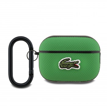Pouzdro Lacoste Petit Pique Croc Logo Patch pro AirPods Pro 2 Green
