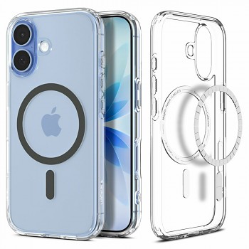 Zadní kryt SPIGEN Ultra Hybrid Mag Magsafe ACS10381 pro iPhone 17 - Clear-Graphite