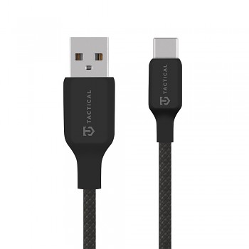 Datový kabel Tactical Stitch Thread USB-A - USB-C 1m Black