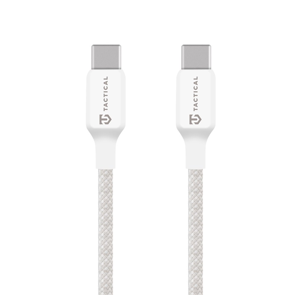 Datový kabel Tactical Stitch Thread USB-C - USB-C 0.3m White