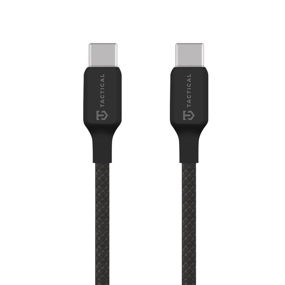 Levně Datový kabel Tactical Stitch Thread USB-C - USB-C 0.3m Black