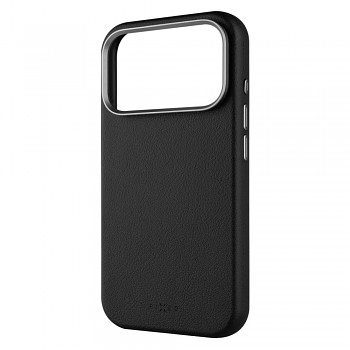 Kryt FIXED MagLeather pro Apple iPhone 17 Pro, z veganské kůže s podporou MagSafe, černý