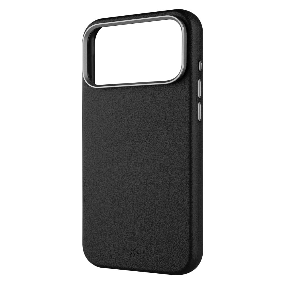 Levně Kryt FIXED MagLeather pro Apple iPhone 17 Pro Max, z veganské kůže s podporou MagSafe, černý
