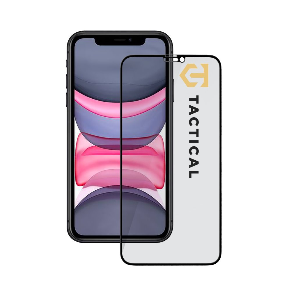 Levně Tvrzené sklo Tactical Glass Shield Privacy Stealth 5D pro Apple iPhone 11-XR Black