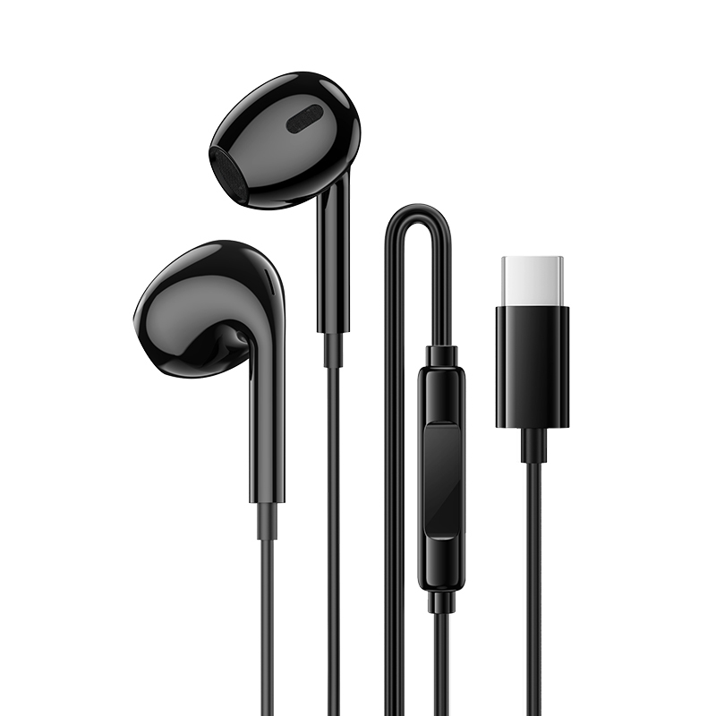 Levně Sluchátka Borofone BM100 Max Fuente microphone USB-C (DAC) black
