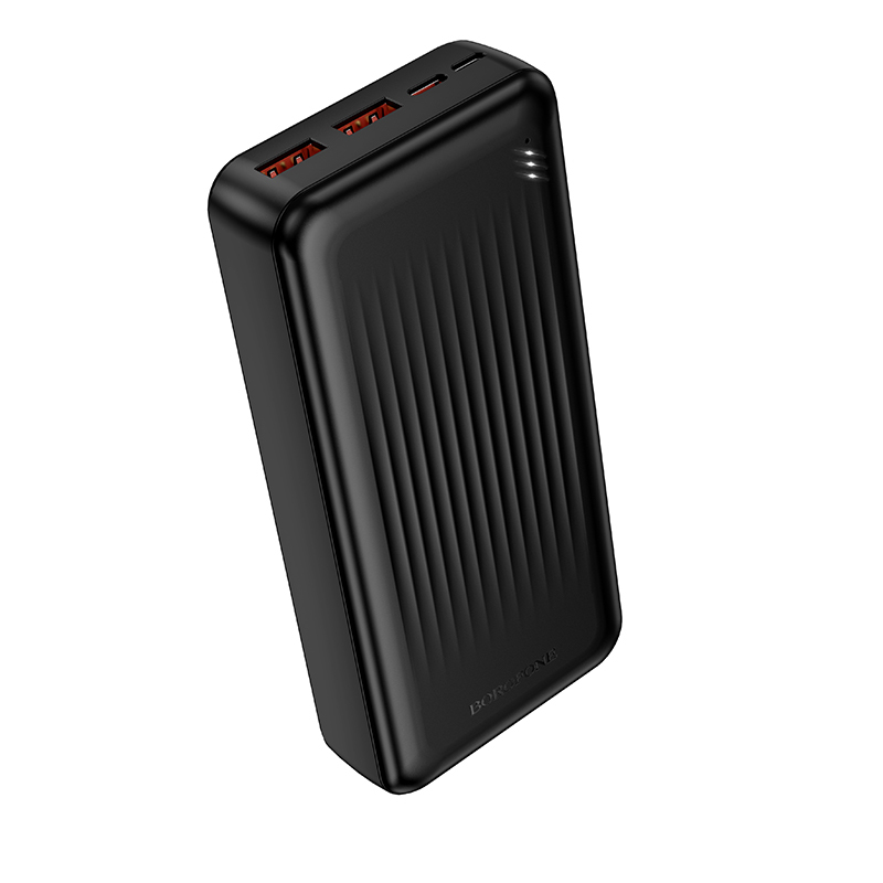 Levně Powerbank Borofone 20000mAh BJ80A Clever 2xUSB-A + USB-C QC 3.0 22,5W + PD 20W černá