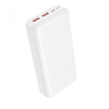 Powerbank Borofone 20000mAh BJ80A Clever 2xUSB-A + USB-C QC 3.0 22,5W + PD 20W bílá