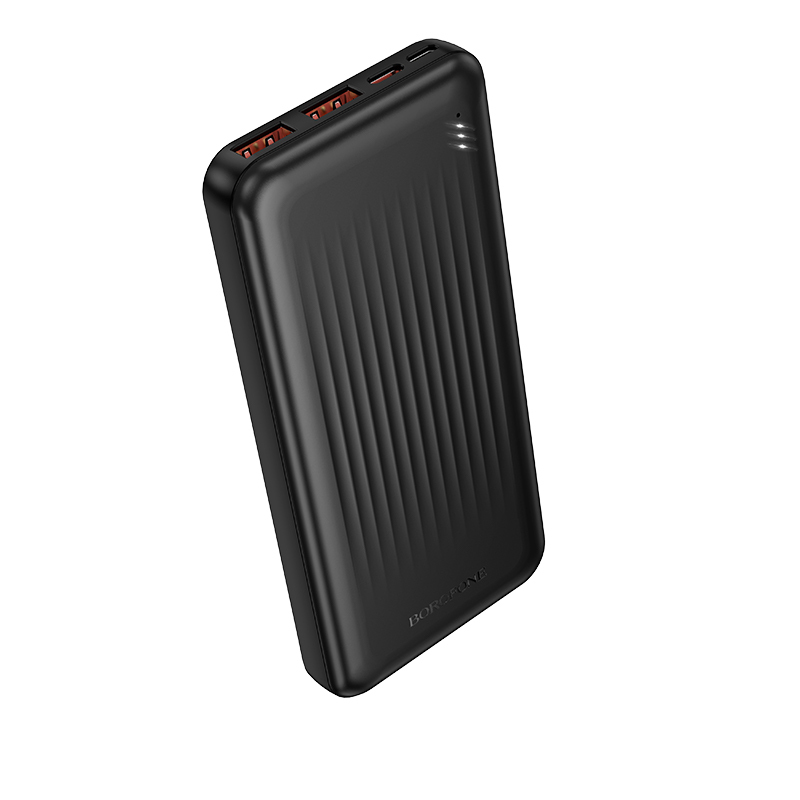 Levně Powerbank Borofone 10000mAh BJ80 Clever - 2xUSB-A + USB-C - QC 3.0 22,5W PD 20W černá