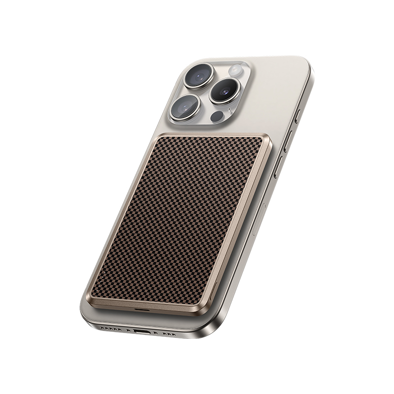Levně Powerbank Magnetic Benks 5000mAh MP15 ArmorGo Tint Gold - USB-C - s bezdrátovým nabíjením
