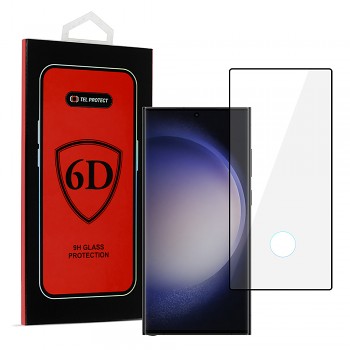 Tvrzené sklo Tel Protect Full Glue 6D pro Samsung Galaxy S23 Ultra černé (s otvorem pro skener)