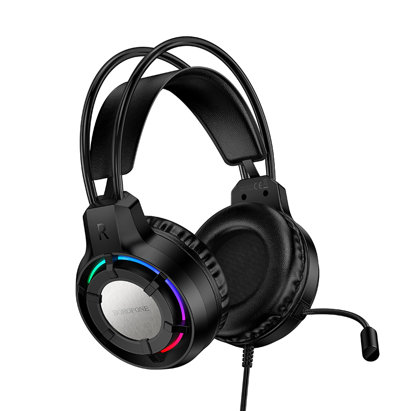 Sluchátka Borofone BO112 Wave gaming s mikrofonem černá