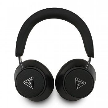 Bezdrátová sluchátka Guess PU Saffiano Triangle Logo ENC Black