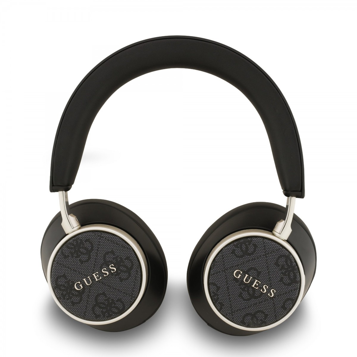 Bezdrátová sluchátka Guess PU Leather 4G Classic Logo ENC Black