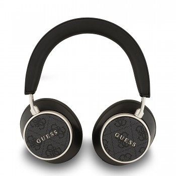 Bezdrátová sluchátka Guess PU Leather 4G Classic Logo ENC Black