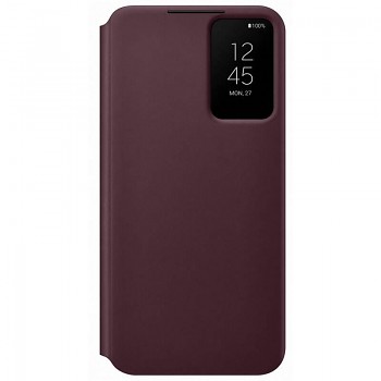 Pouzdro EF-ZS906CEE Samsung Clear View pro Galaxy S22+ Burgundy
