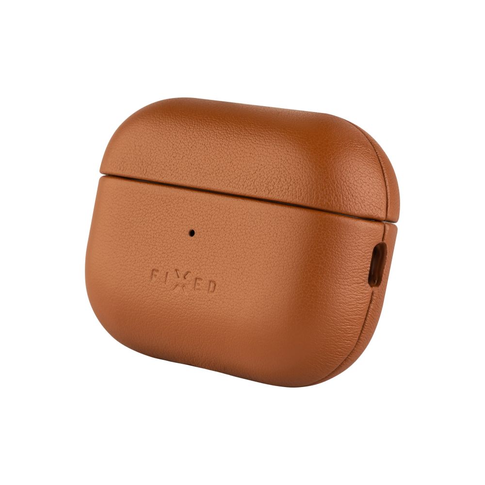 Levně Kožené pouzdro FIXED PodsLeather pro Apple AirPods 3, hnědé