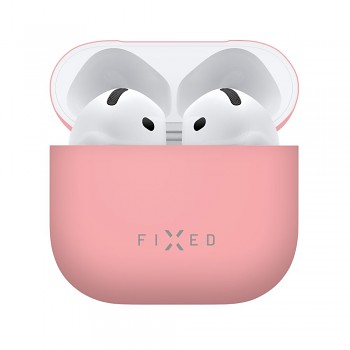 Ultratenké silikonové pouzdro FIXED Silky pro Apple AirPods 4, růžové