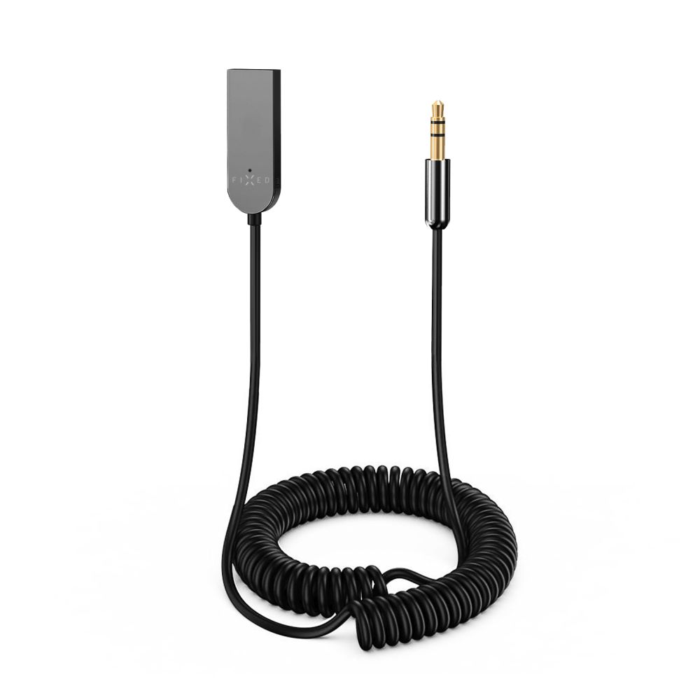 Levně Bluetooth audio přijímač FIXED Signal Alu se zabudovaným mikrofonem, šedý