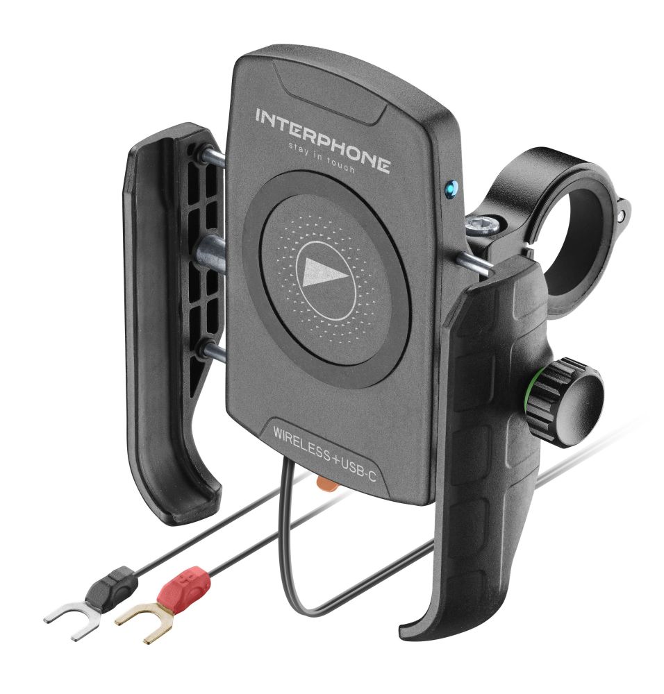 Levně Univerzální držák Interphone Crab s bezdrátovým nabíjením a USB-C
