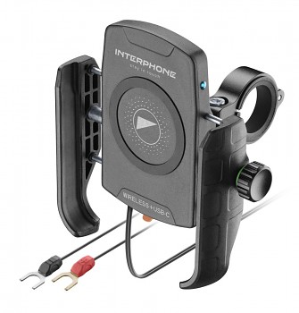 Univerzální držák Interphone Crab s bezdrátovým nabíjením a USB-C