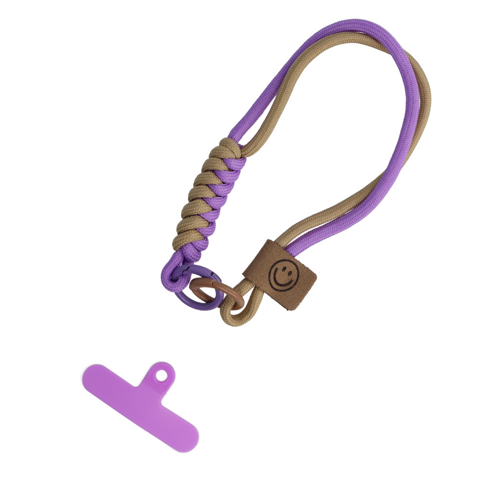 Levně Šňůrka na mobil FZ-14 purple-beige
