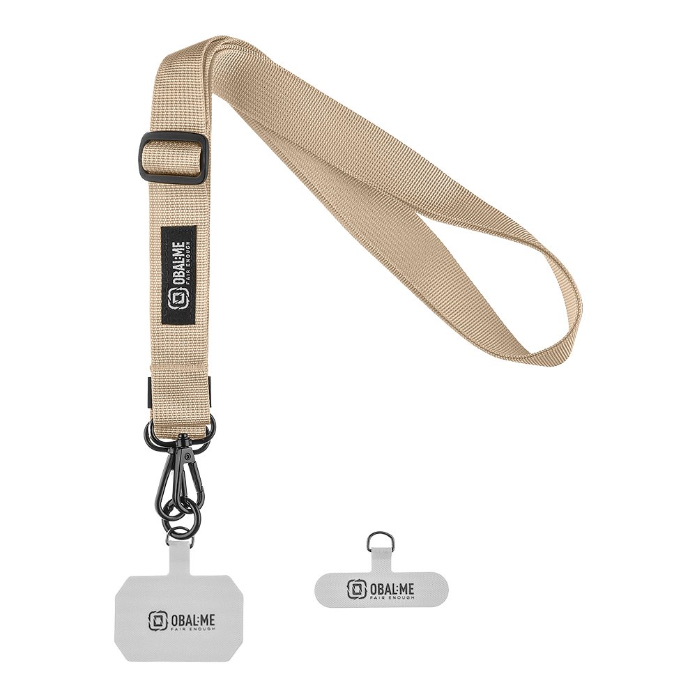 Levně Popruh OBAL:ME NeckTag Ribbon na Telefon Ivory