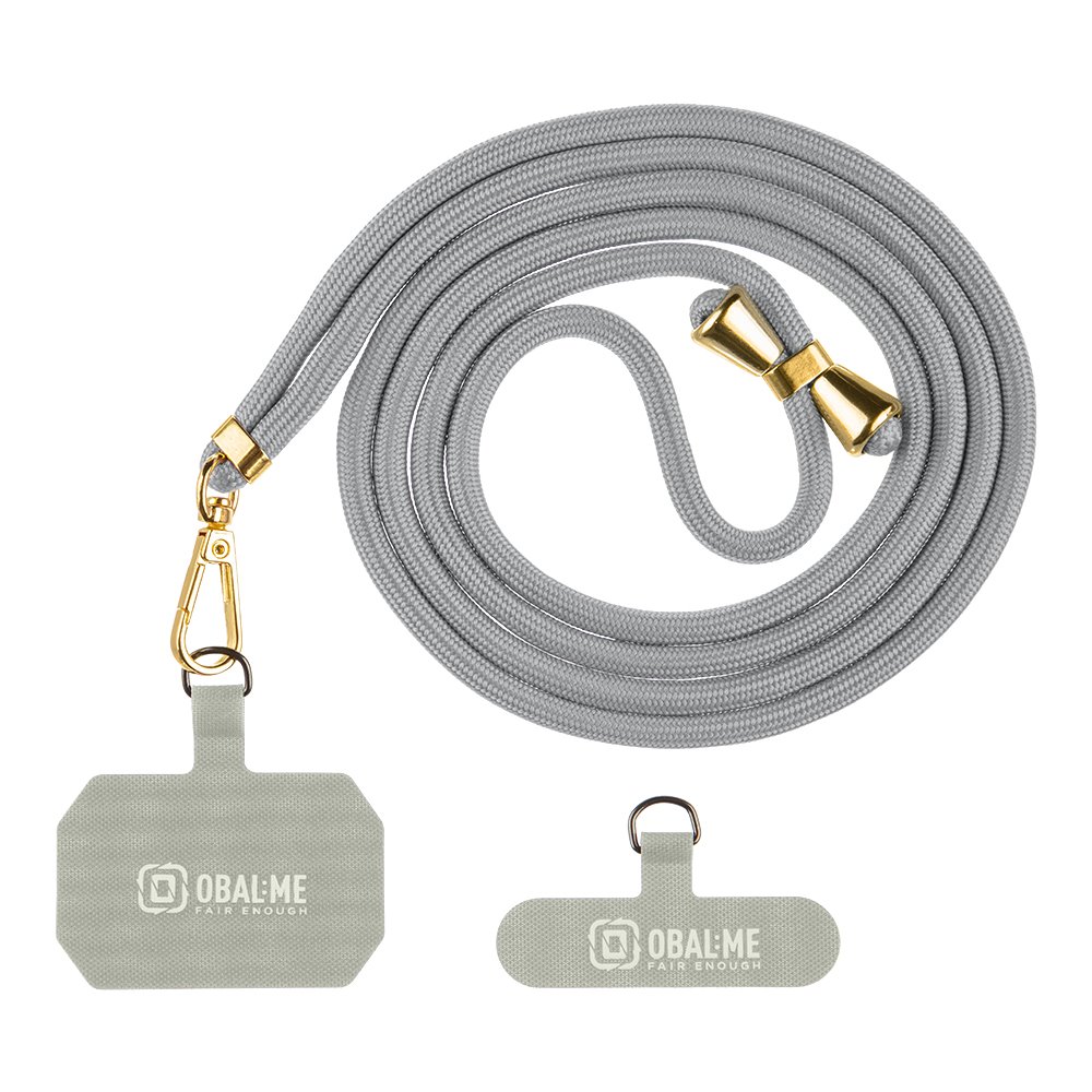 Levně Popruh OBAL:ME NeckTag Allure na Telefon Light grey