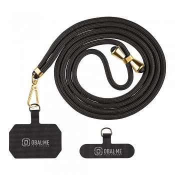 Popruh OBAL:ME NeckTag Allure na Telefon Black