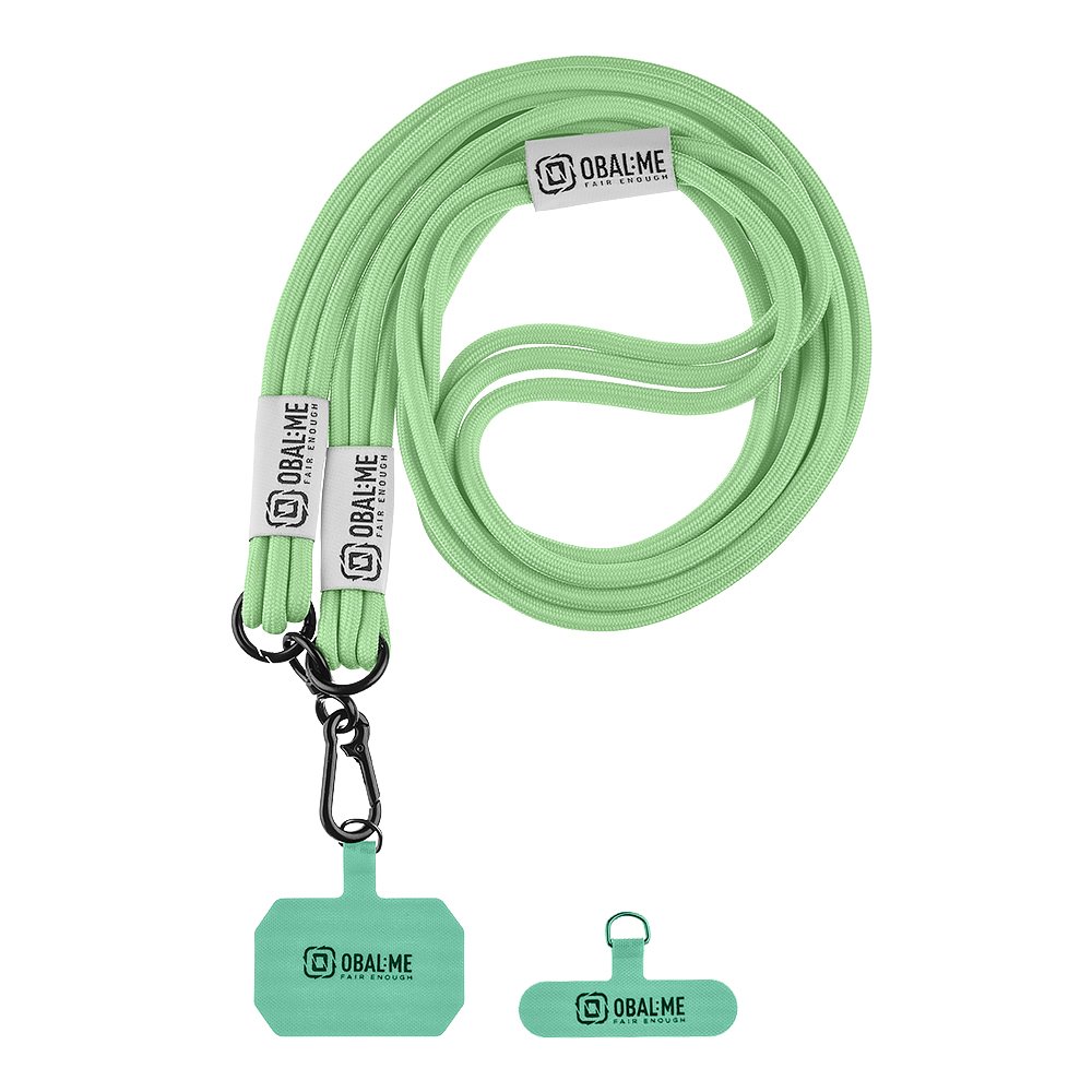 Levně Popruh OBAL:ME NeckTag Trio na Telefon Mint Green