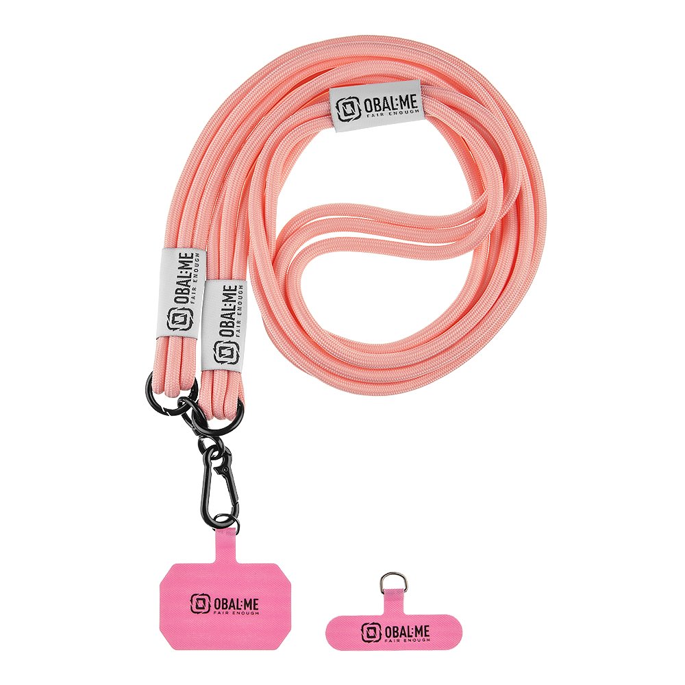 Levně Popruh OBAL:ME NeckTag Trio na Telefon Pink