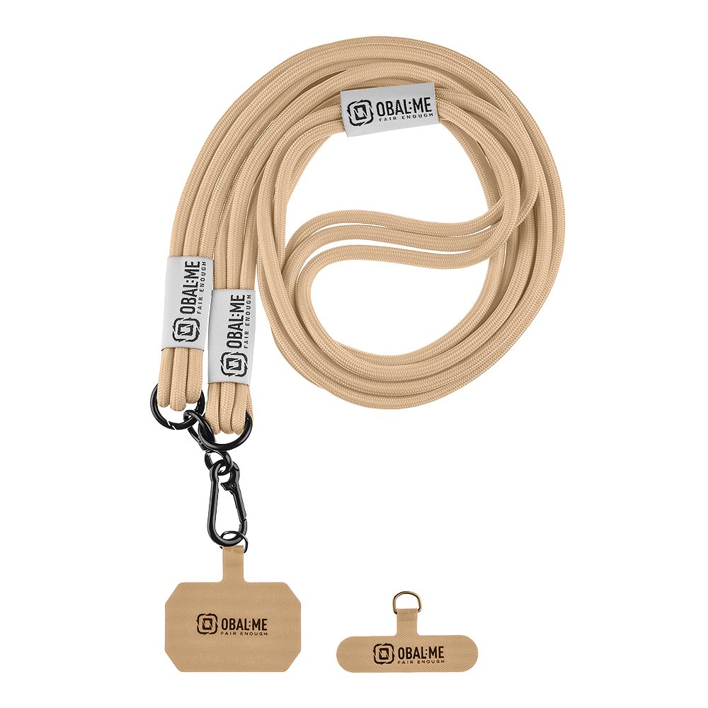 Levně Popruh OBAL:ME NeckTag Trio na Telefon Khaki