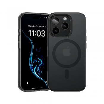 Zadní kryt Magnetic Lucid Armor Benks pro iPhone 16 Pro černý (tlačítko ovládání fotoaparátu)
