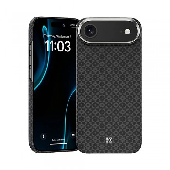 Pouzdro Benks Magnetic Armor Air Armor Grid Kevlar s kovovým rámem 600D (B068) pro iPhone Air černé