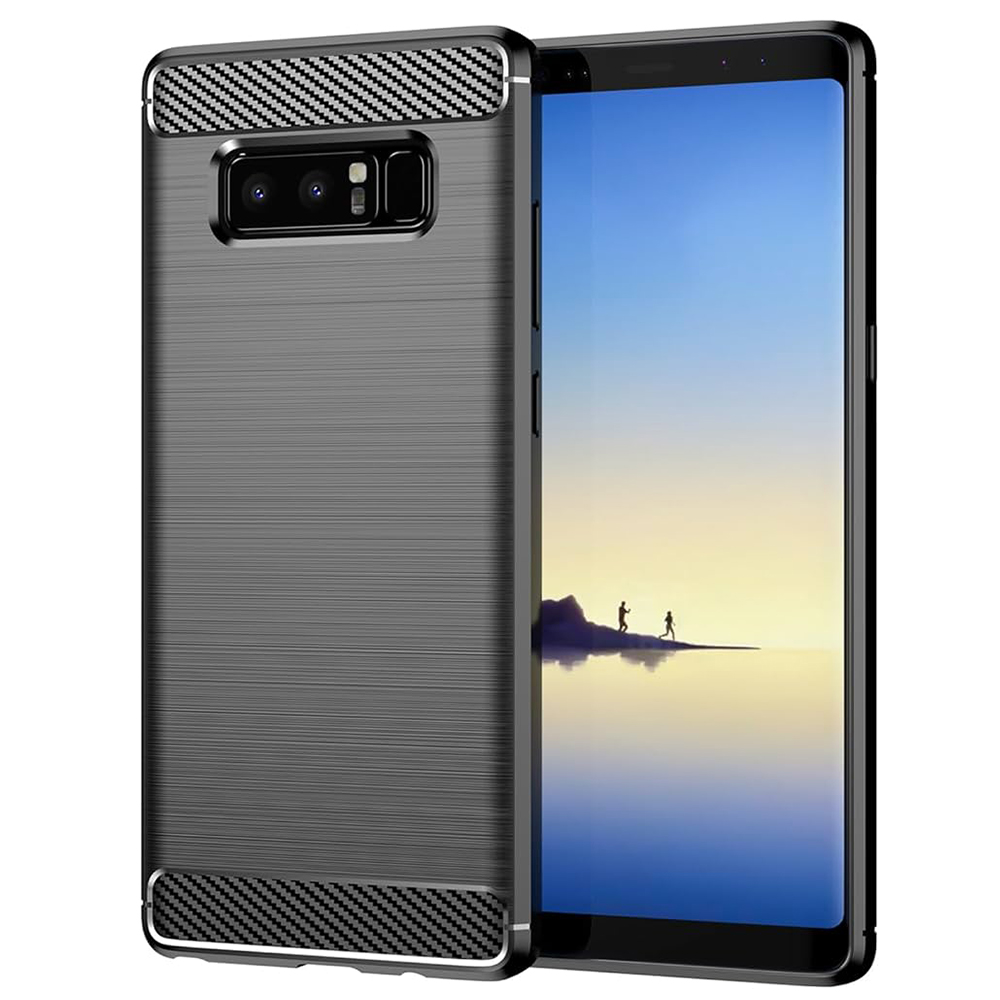 Levně Techsuit Karbon Silikon Samsung Galaxy Note 8 Černý
