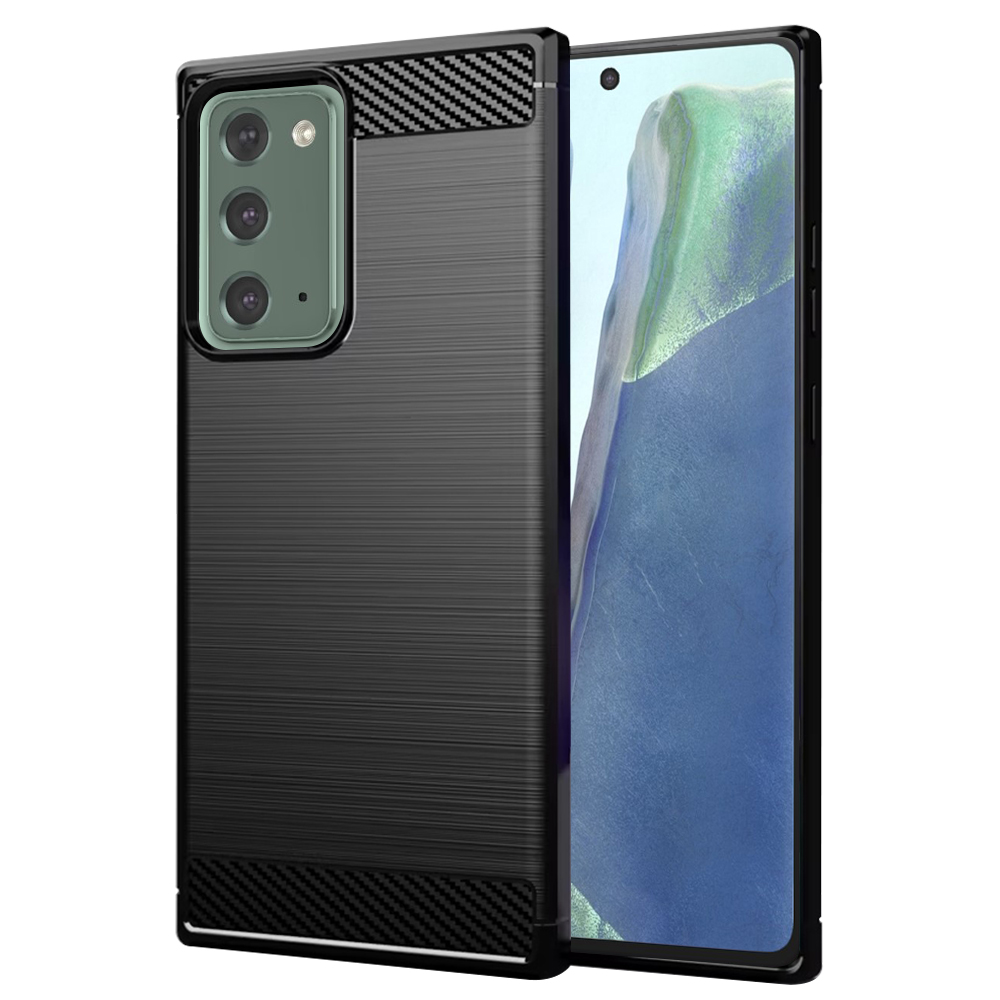 Levně Techsuit Karbon Silikon Samsung Galaxy Note 20 Note 20 5G Černý