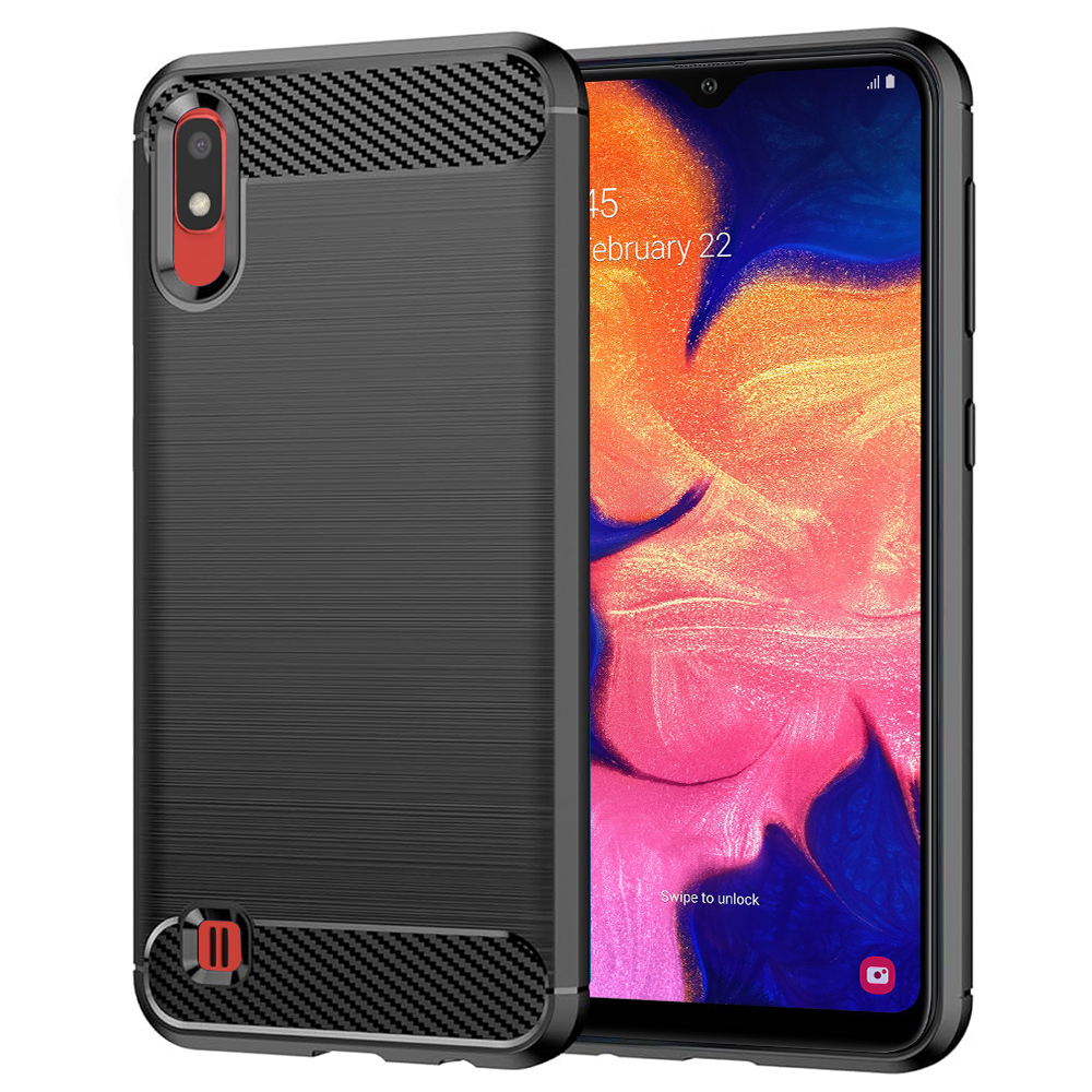 Levně Techsuit Karbon Silikon Samsung Galaxy A10 M10 Černá