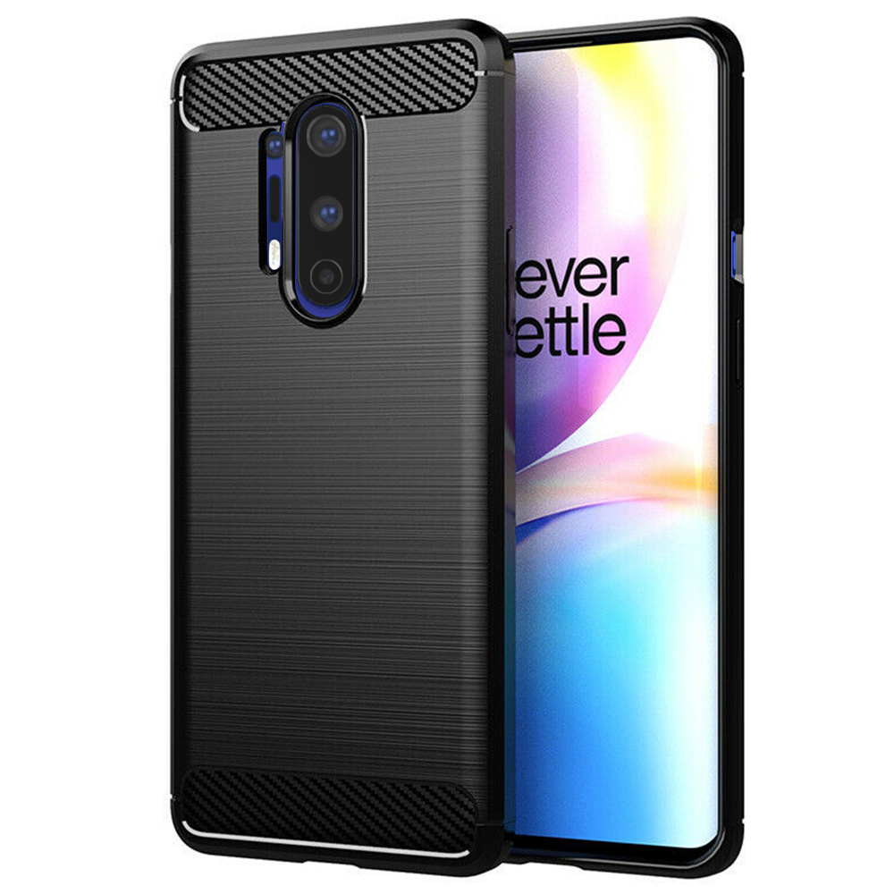 Levně Techsuit Karbon Silikon OnePlus 8 Pro Černý