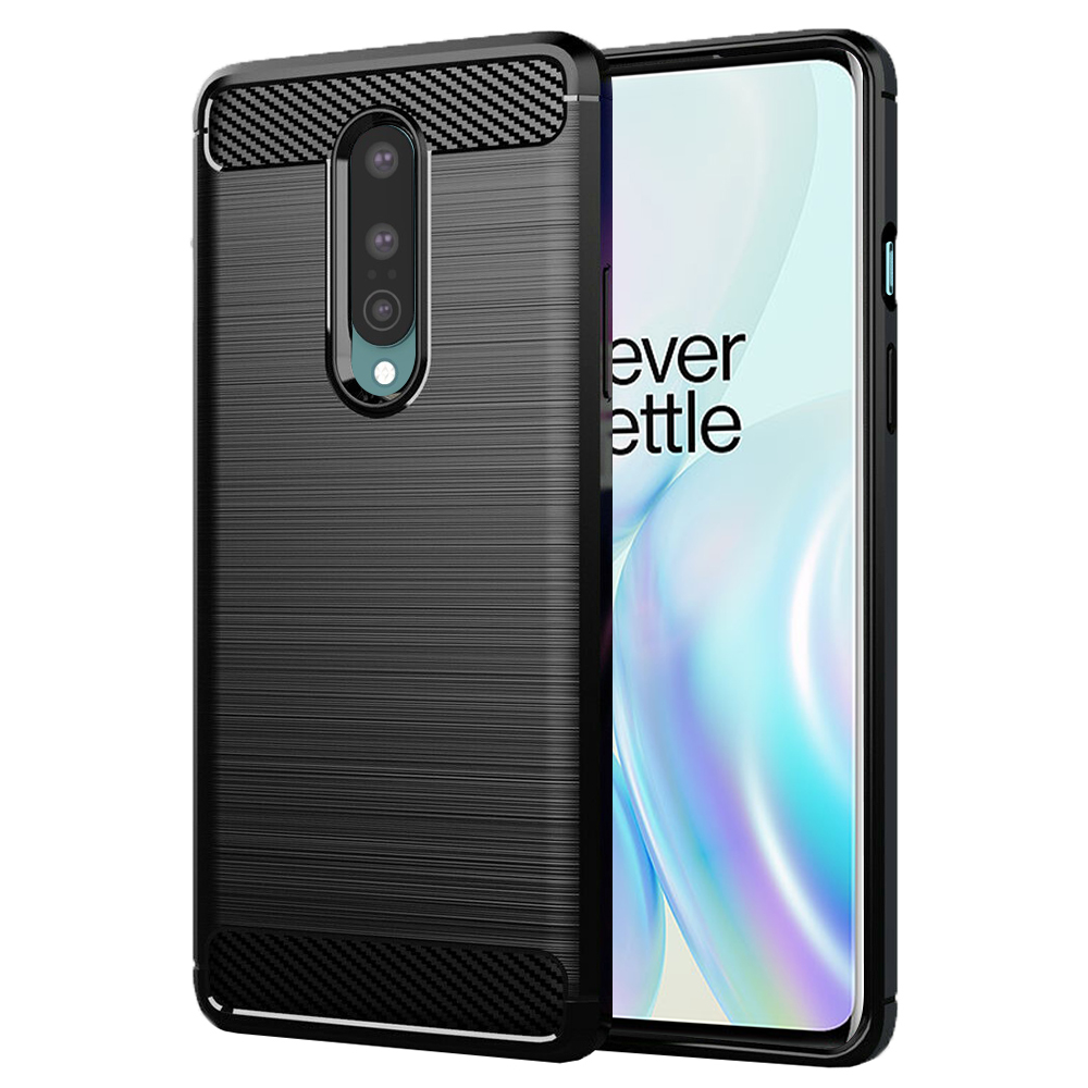 Levně Techsuit Karbon Silikon OnePlus 8 Černý