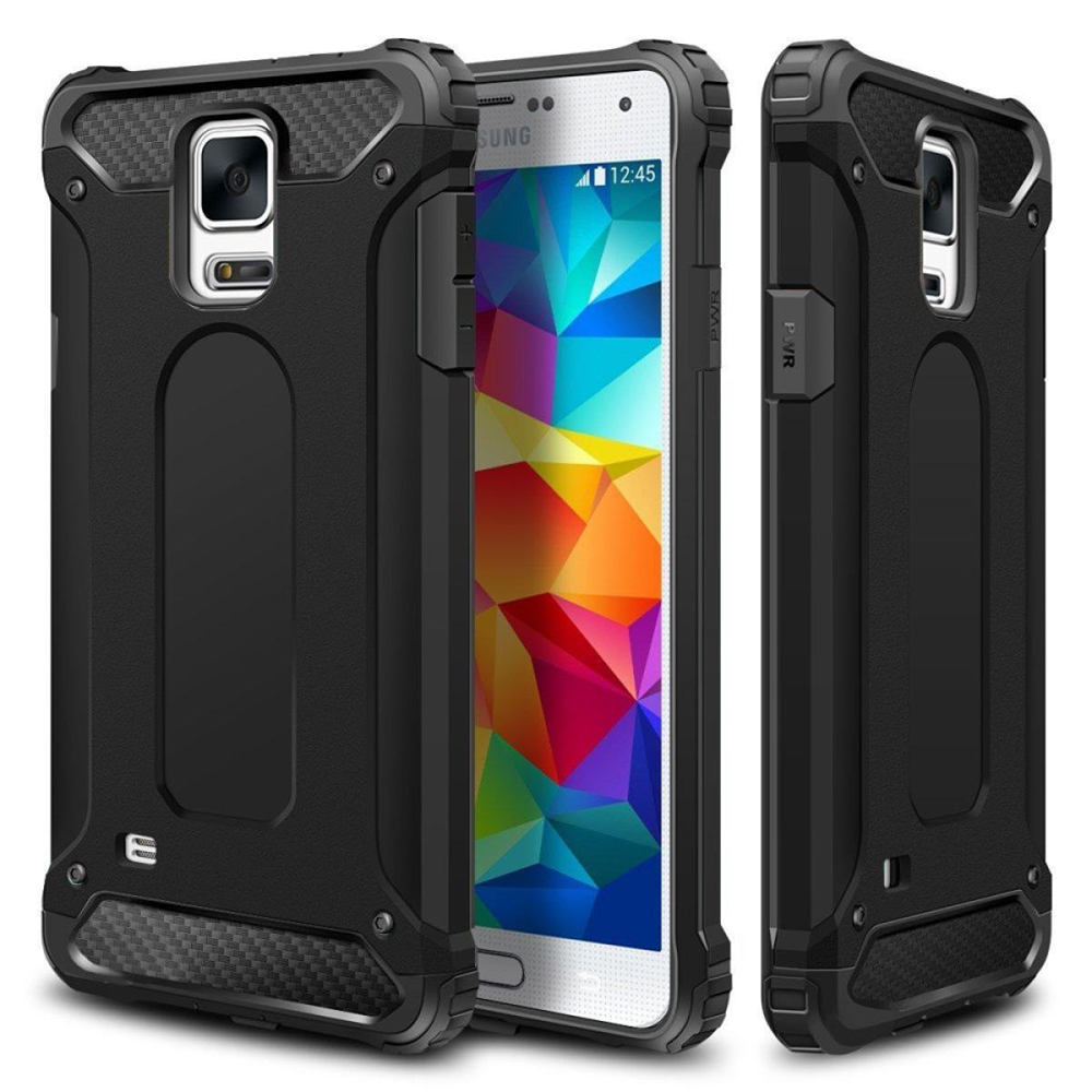 Levně Techsuit Hybridní Ochrana Samsung Galaxy S5 G900 Black
